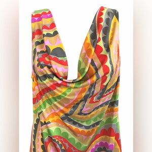 Trina Turk Size Large Multi-Color Silk Top